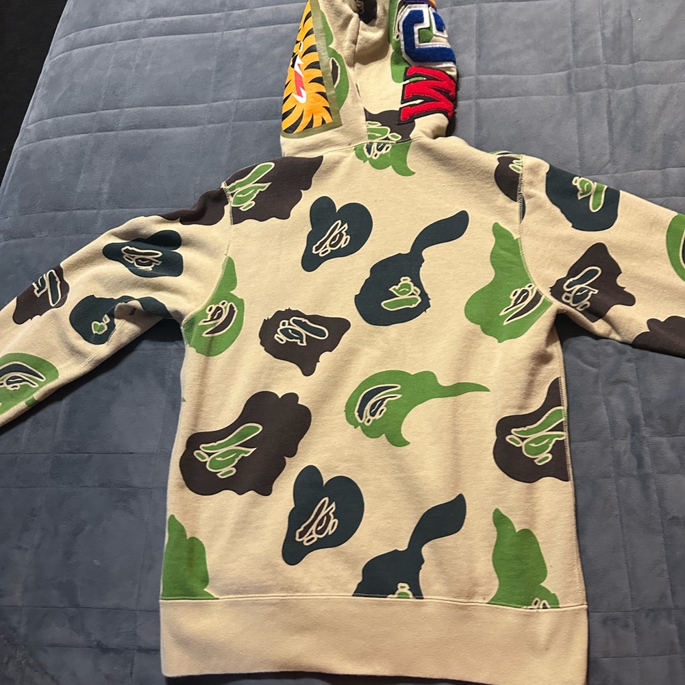 Bape Multicolor Camouflage Zip Up Sweater